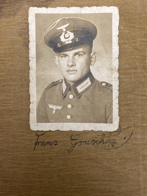 German Army Soldbuch Kanonier Franz Gruschka Flak.Art.278