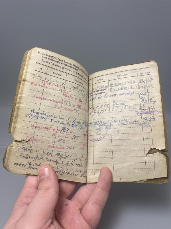 German Army Sonderfuhrer Josef Schtapsky Wounded Northern France 1944