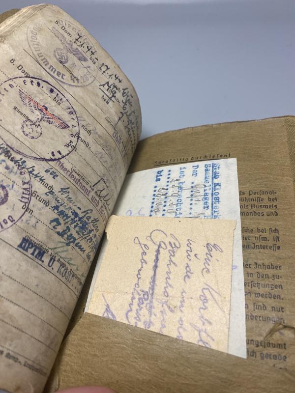 German Army Sonderfuhrer Josef Schtapsky Wounded Northern France 1944