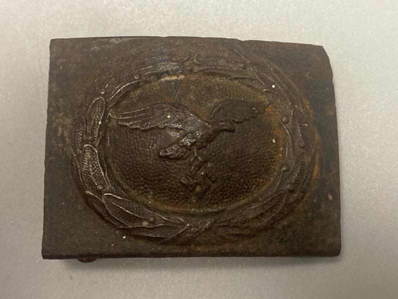 Luftwaffe Blue Painted Steel Belt Buckle