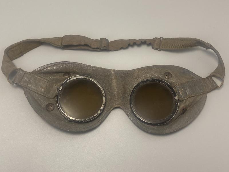 German DAK Leather Dust Goggles