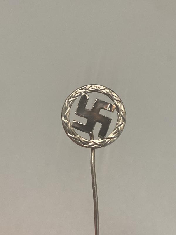 Private Purchase Female Silver Swastika Stick Pin Godet & Sohn Berlin