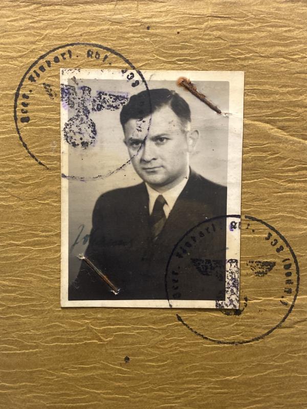 German Army Soldbuch Unteroffizier Johannes Nickisch Flak Artillery Abt.308