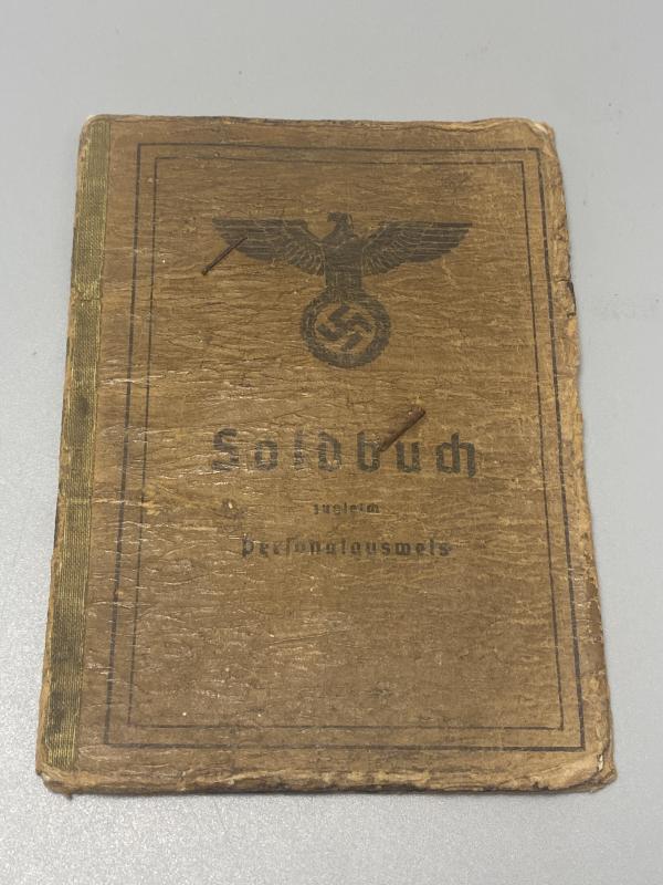 German Army Soldbuch Obergefreiter Alfred Schmidt Western Front 1944-45