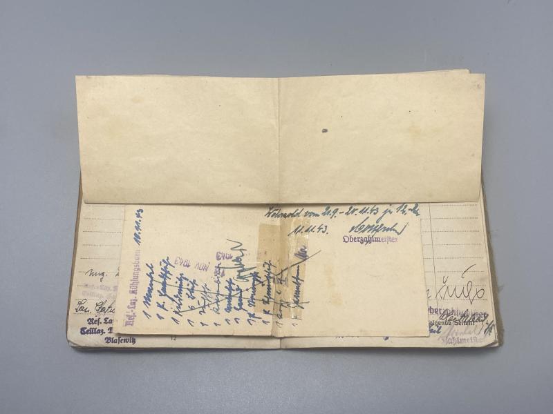 German Army Soldbuch Obergefreiter Karl Mois Grenadier Regt 687