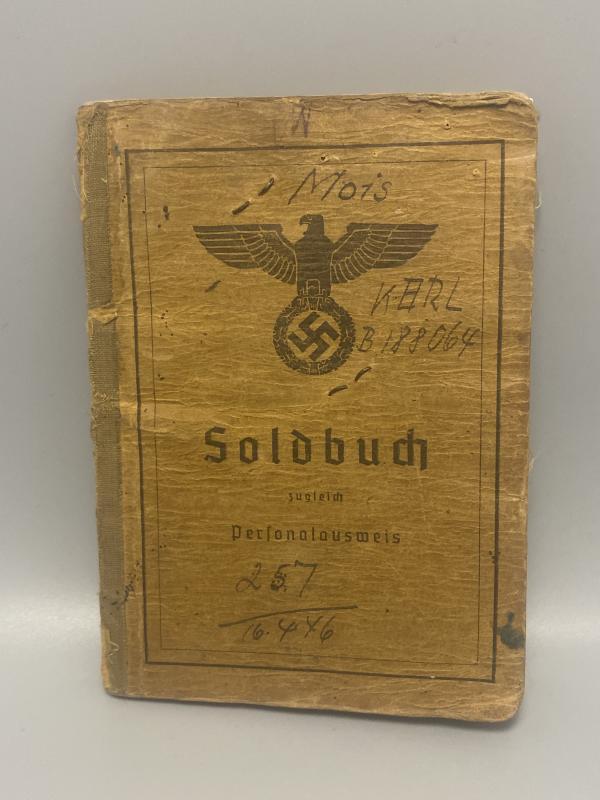 German Army Soldbuch Obergefreiter Karl Mois Grenadier Regt 687