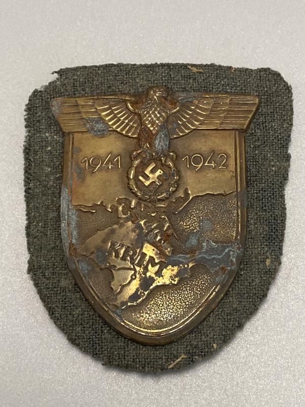 German Army Krim Shield With Backing