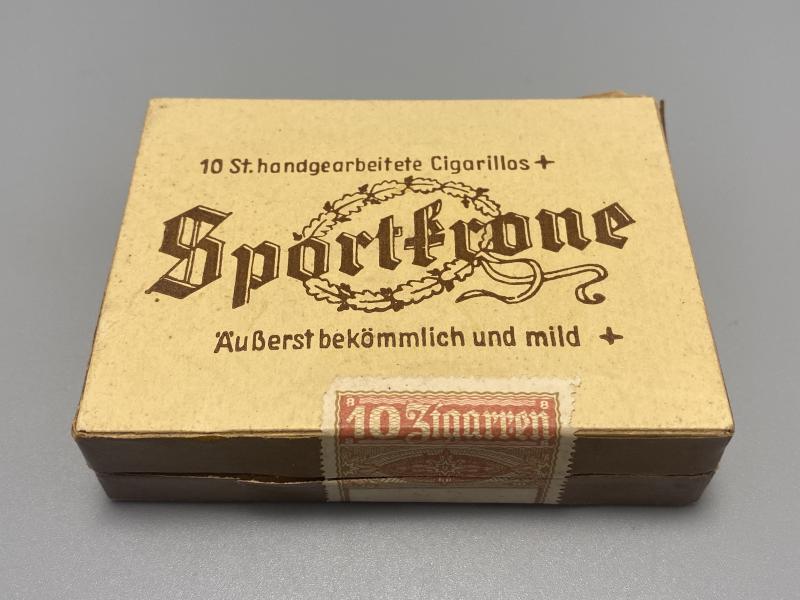 1930s/1940s Third Reich Period Sportkrone Cigarillos X10 Unused