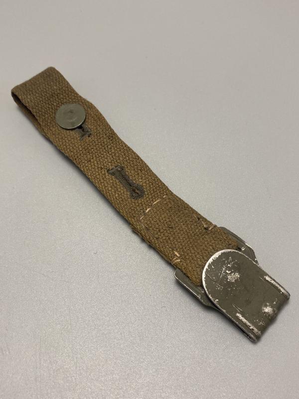 German Gas Mask Tin Belt Strap With Hook