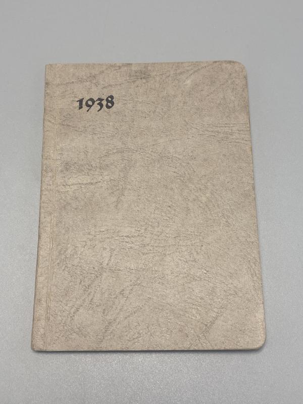 1938 German Army Diary