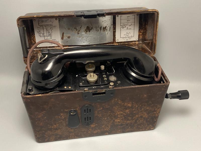 German FF33 Field Telephone BSN1940 With Whinder