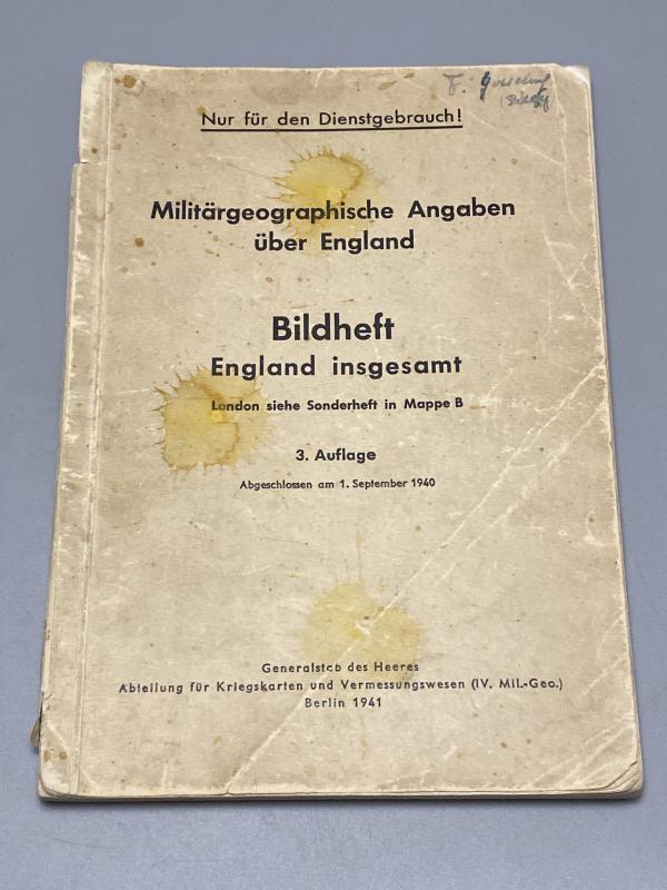 German Army Geographical Military Maps Of England Berlin 1941