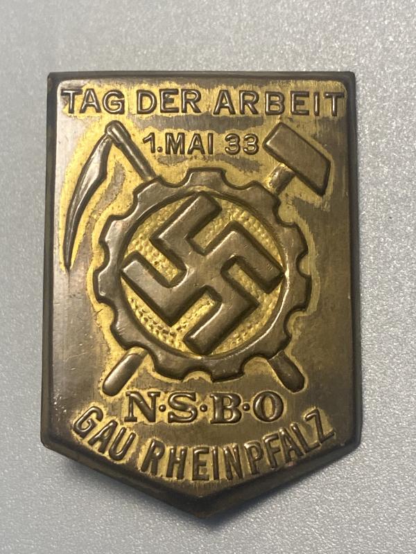 NSBO Tag Der Arbeit 1. Mai 1933 Gau Rheinpfalz