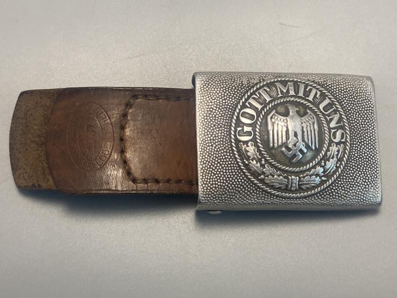 German Army Aluminium Belt Buckle Julius Kremp 1937