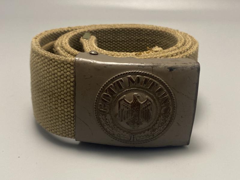 German Army DAK Belt & Buckle 85cm
