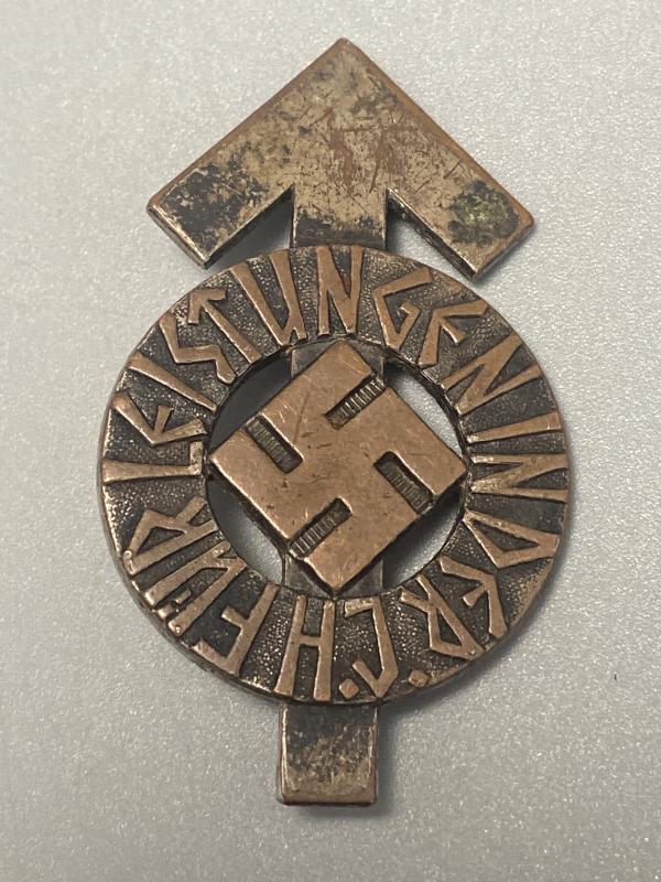 Hitler Youth Bronze Proficiency Badge M1/34 Karl Wurster