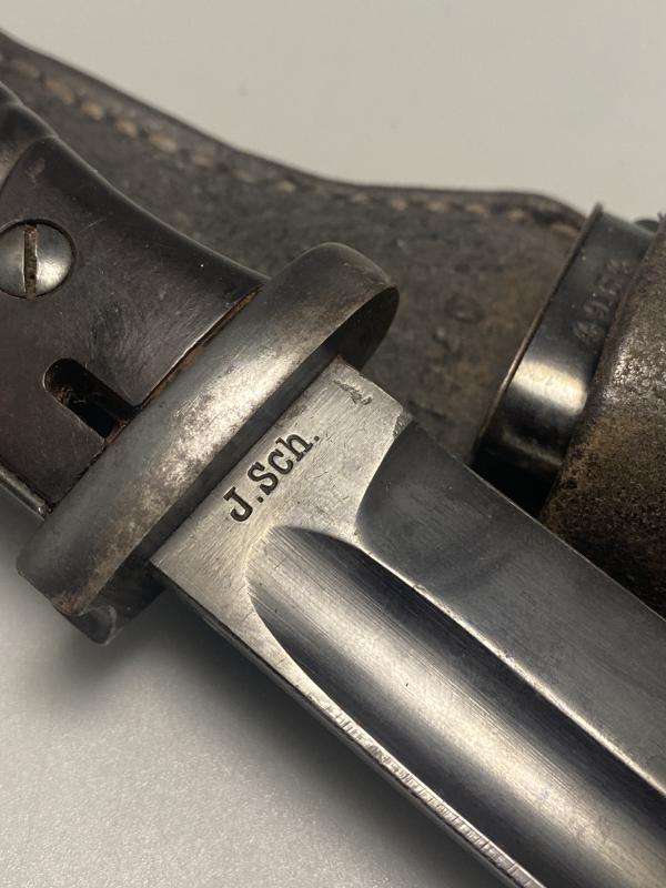 German K98k Bayonet Matching 4964 J.Sch 1940 With Frog