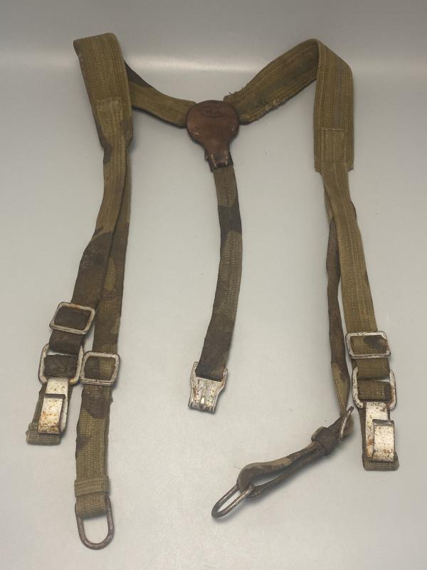 German DAK Early 1941 Tropical Canvas Y-Straps
