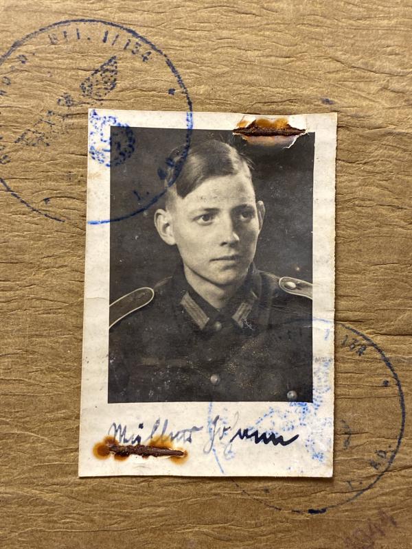 German Army Soldbuch Grenadier Johann Müller Gren.Ers.U.Ausb.Batl.134