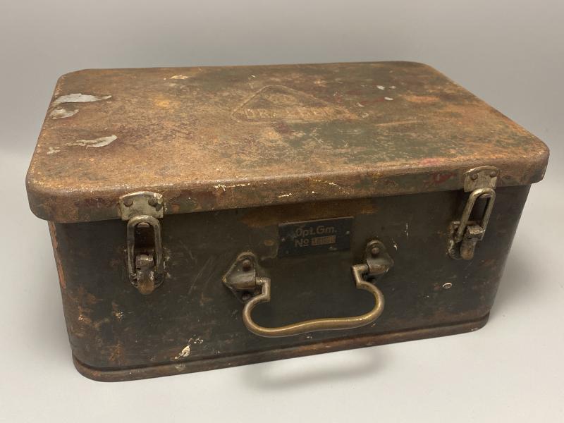 Empty Tin Kriegsmarine Draeger Optical Gas Mask