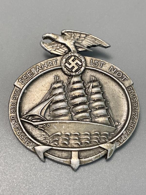 Seefahrt Ist Not Tag Der Deutsches Seefahrt 1935 Day Badge