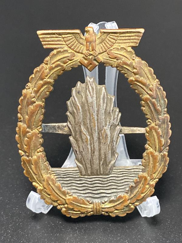 Tombak Mine Sweeper Badge Wilhelm Deumer