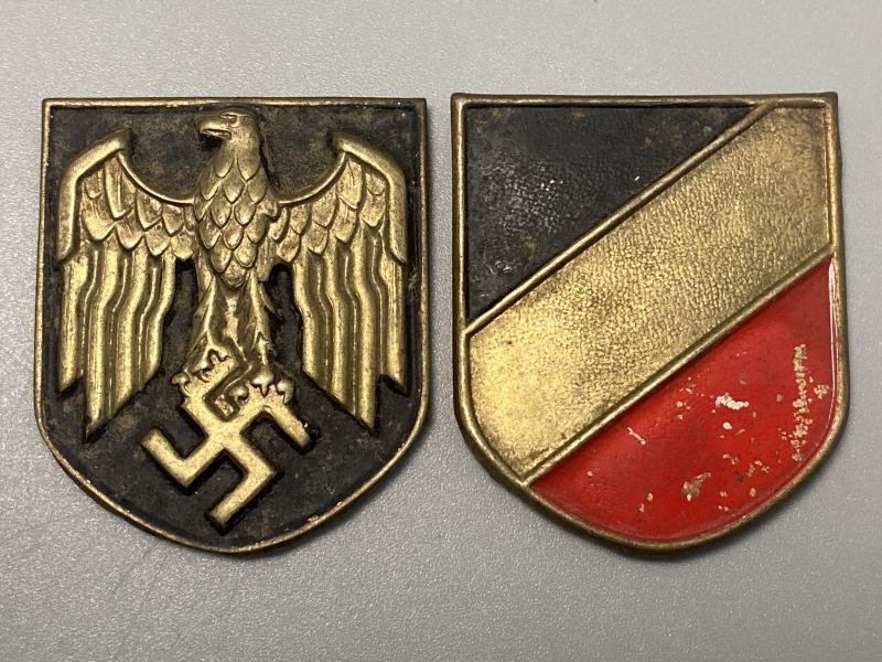 German Heer Pith Helmet Shields Pair