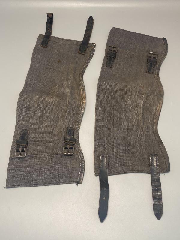 Luftwaffe Low Boot Gaiters Dated 1942