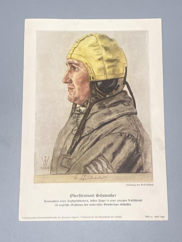 Oberleutant Schumacher Wolfgang Willrich VDA Leaflet