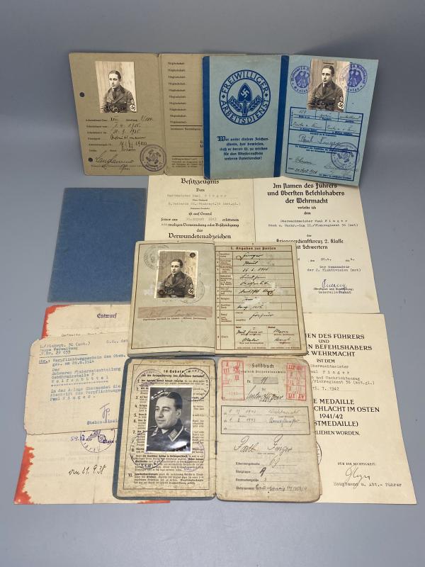 Luftwaffe Oberwachtmeister Paul Finger Soldbuch,Wehrpass,