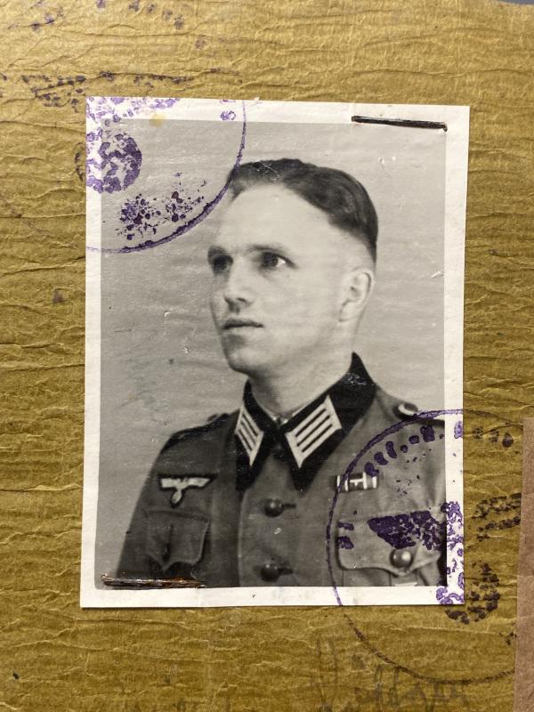 German Army Officer Soldbuch Oberleutnant Wilhelm Röttger Pi.Btl.254 Dunkirk & Kharkov