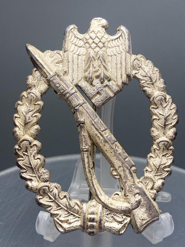 German Silver Infantry Assault Badge GWL Superb Finish