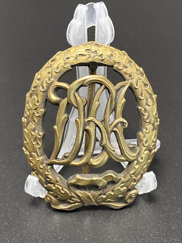 Pre War DRA Bronze Sports Badge Lauer Nürnberg