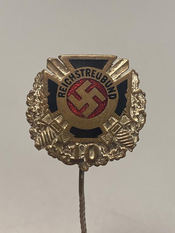 10 Year Membership Reichtreubund Enamel Stick Pin