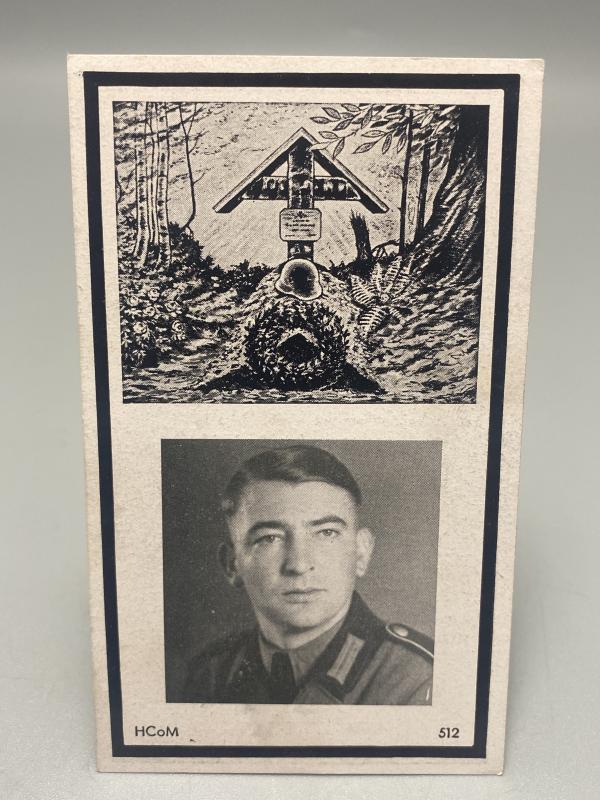 German Army Death Card Maximilian Meyer Mortar Crewman Eastern Front 1944
