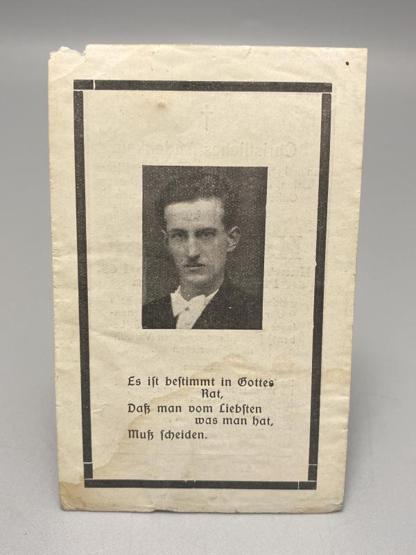 German Army Death Card Karl Meyer Died in POW Camp West Prussia 1945