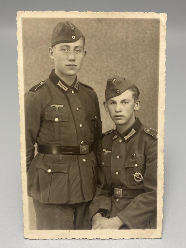 German Army 6X4 Studio Portrait Infantry Assault Badge