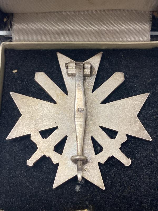 War Merit Cross With Swords 1st Class Friedrich Orth Cased & Boxed