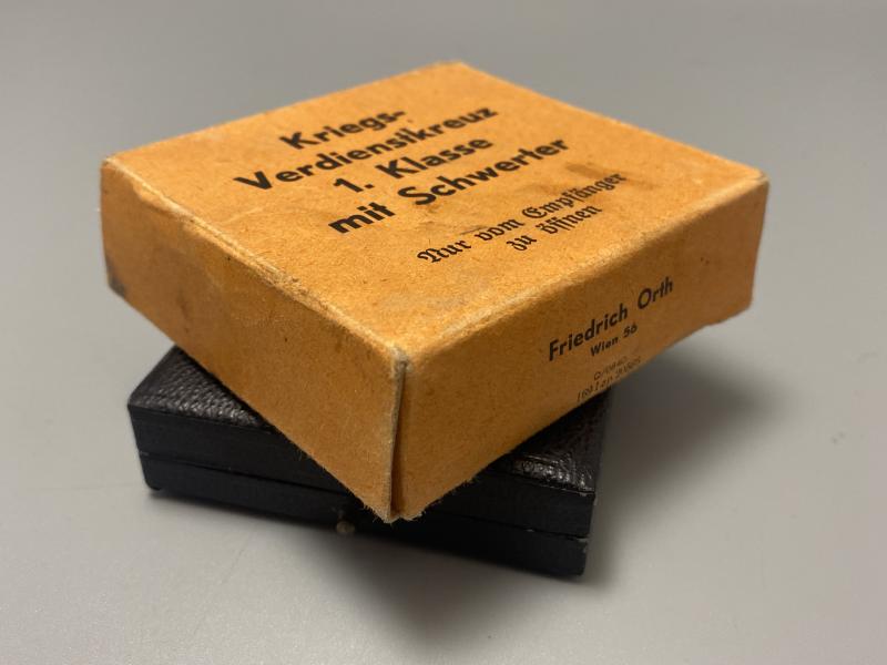 War Merit Cross With Swords 1st Class Friedrich Orth Cased & Boxed