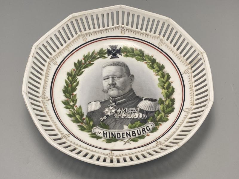 WW1 Hindenburg Ceramic Fruit Bowl