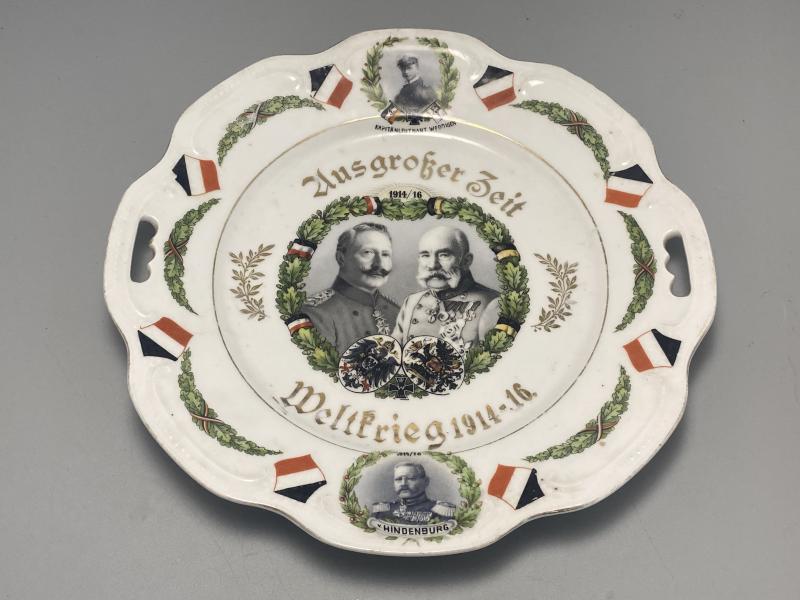 Kaiser Wilhelm & Archduke Ferdinand 1916 Patriotic Plate