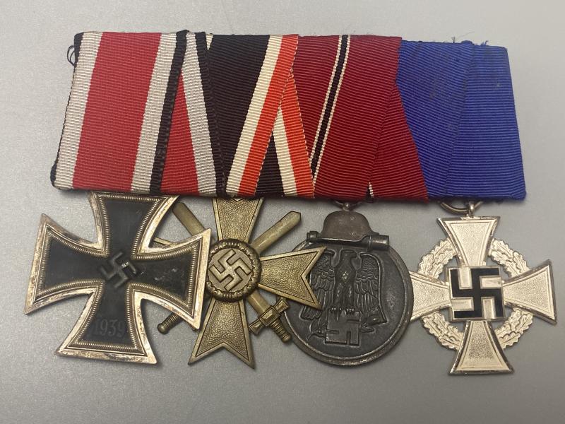 Austrian Mounted Third Reich Medals on Ribbon Bar