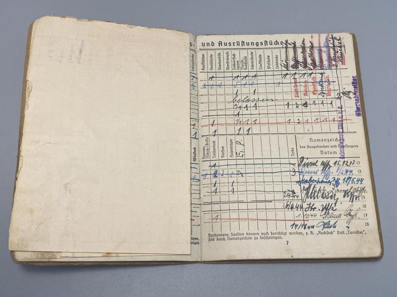 German Army Soldbuch Unteroffizier Heinrich Becker Gren.E.B.36 & 57 9th Infantry Division