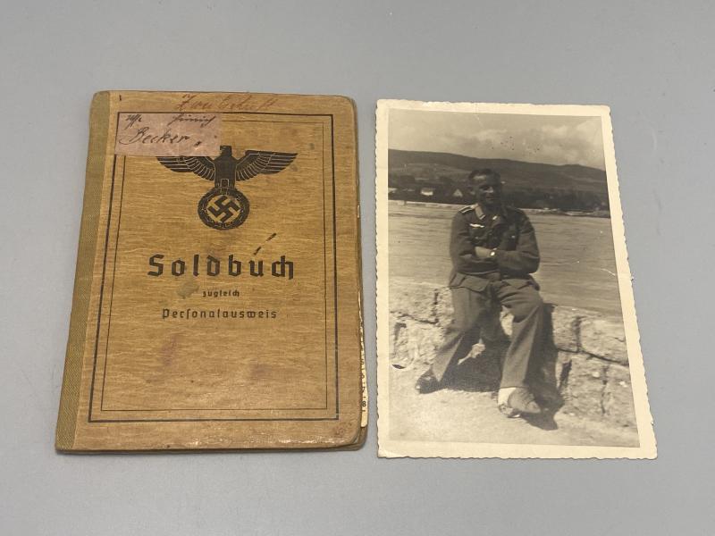 German Army Soldbuch Unteroffizier Heinrich Becker Gren.E.B.36 & 57 9th Infantry Division