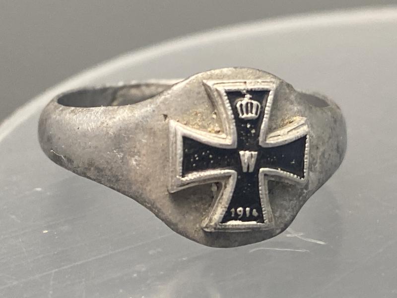 WW1 Period Iron Cross Veterans Aluminium Ring