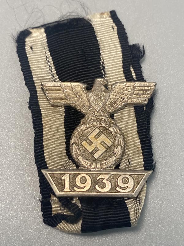 Iron Cross Repeater Clasp 1939 With Ribbon