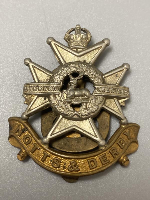 WW2 Period Notts & Derby Regiment Cap Badge “Sherwood Forresters”