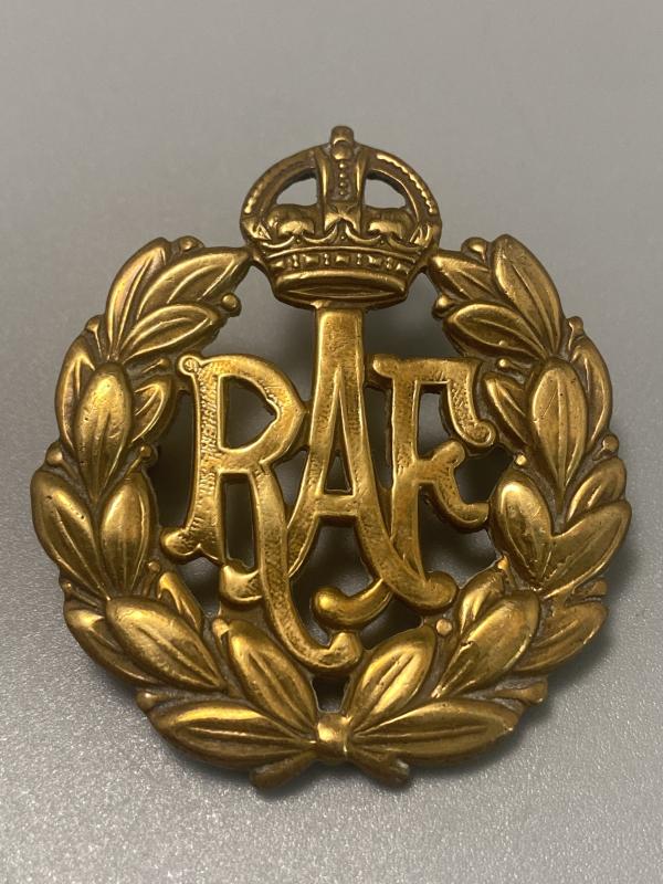 WW2 Royal Air Force Cap Badge