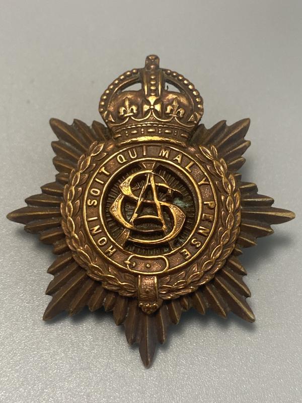 WW1 Army Service Corps Officers Cap Badge
