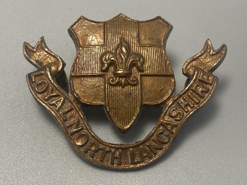 WW1 Loyal North Lancashire Regiment Officers Cap Badge